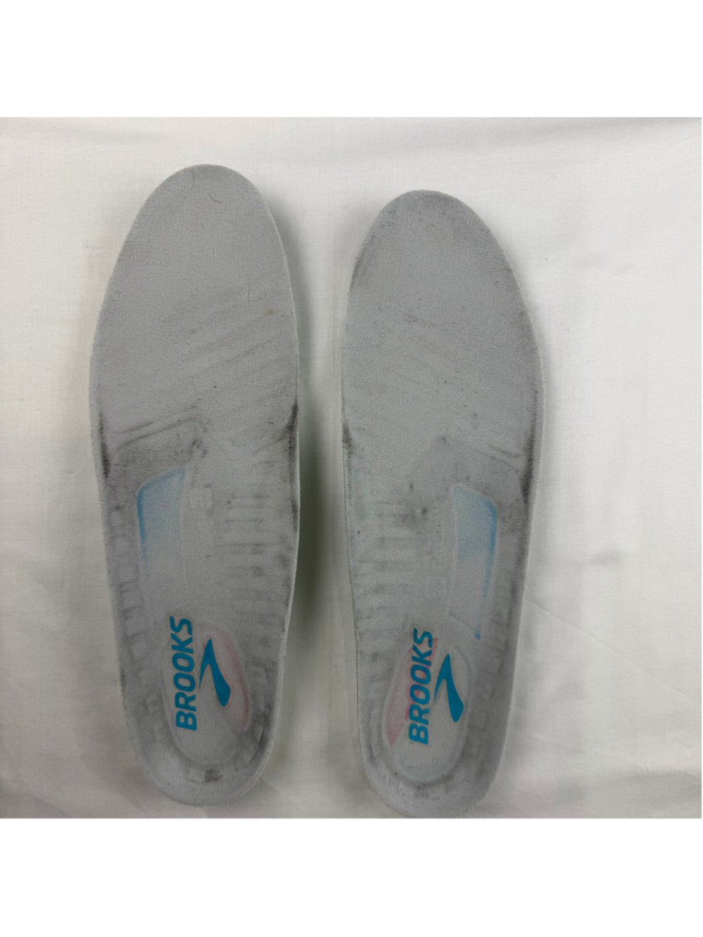 Brooks Ortholite Replacement Insoles Footbeds Mens Size 12 D Shoe Insert Grey